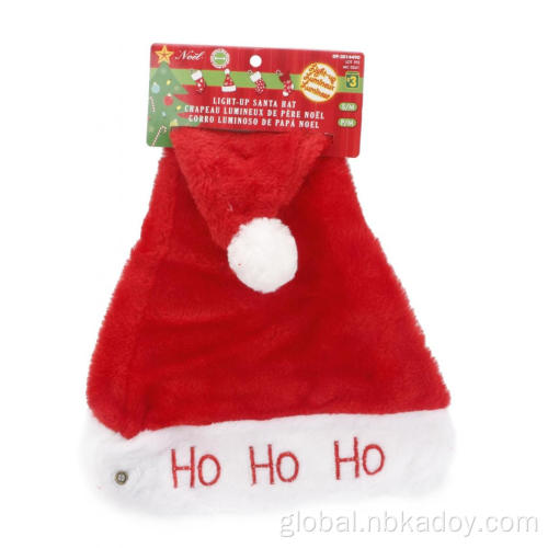 FLASH LIGHT SANT HAT USED FOR CHRISTMAS DECORATIVE HATS Factory